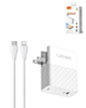 LDNIO A1405C QC3.0+PD USB-C Wall Charger /w USBC-L Non-MFI Cable (3ft) (40W) (Only Ground Shipping)