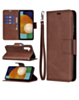 Galaxy A03s Leather Wallet Case with Card Slot - BROWN (Only Ground Shipping)