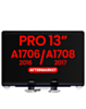 LCD Assembly (SILVER) (NO LOGO) (Aftermarket) for MacBook Pro 13" with Touch Bar / Pro 13" (A1706 / Late 2016)