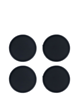 Bottom Case Plastic Feet (4 Piece Set) for MacBook Pro / Air (Late 2016 To Early 2020)