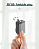 LDNIO A2527C Foldable US Plug Fast Charger USB C-L (30W) (3ft) (Only Ground Shipping)