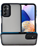 Matte Silicone Frame Shockproof Case - BLUE for Galaxy A26 5G (Only Ground Shipping)