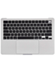 Top Case with US Keyboard & Touchpad (SILVER) for MacBook Air 13" (A2681 / Mid 2022)