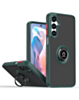 Hard PC Rear / Soft TPU Colorful Border Case with I-ring Holder - GREEN for Galaxy A36 (Only Ground Shipping)