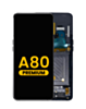 OLED Assembly with Frame for Galaxy A80 (A805 / 2019) (PHANTOM BLACK) (Premium)
