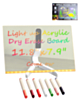 Adults Light Up Writing Board with LED Stand and 6 Colored Pens (Only Ground Shipping)