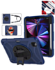 Hand Adjustable Heavy Duty Case with Shoulder Strap - DARK BLUE for iPad Air 4 / Air 5 / Pro 11 (1st / 2nd / 3rd / 4th) (Only Ground Shipping)