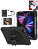 Hand Adjustable Heavy Duty Case with Shoulder Strap - BLACK for iPad Air 4 / Air 5 / Pro 11 (1st / 2nd / 3rd / 4th) (Only Ground Shipping)