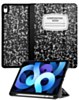 Old Style Notebook Design Case - Composition Book for iPad Air 11 2024 / iPad 10 2022 / iPad 11 (A16) / Air 4 / Air 5 / Pro 11 (1st / 2nd / 3rd / 4th) (Only Ground Shipping)