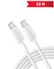 Anker 322 USB C-C Braided Charging Cable (WHITE) (10ft) (60W) (Only Ground Shipping)