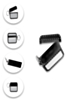 AirPods 1/2 Diamond and Mirror TPU Soft Case - BLACK (Only Ground Shipping)