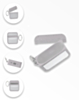 AirPods 1/2 Diamond and Mirror TPU Soft Case - SILVER (Only Ground Shipping)