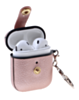 AirPods 1/2 Hard Leather Case with Metal Hook - ROSE GOLD (Only Ground Shipping)