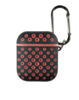 AirPods 1/2 Case with Anti - Lost Strap (BLACK / RED) (Only Ground Shipping)