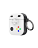AirPods 1/2 Game Console Design TPU Case - WHITE (Only Ground Shipping)