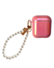AirPods 1/2 Hard PC Case with Pearl Hand Strap - PINK (Only Ground Shipping)