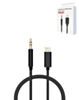USB L-AUX Headphone Jack Cable (BLACK) (3ft) (Only Ground Shipping)