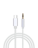 USB C-AUX Headphone Jack Cable (WHITE) (3ft) (Only Ground Shipping)