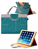 Smart Work Bag Style Case - DARK GREEN JEAN for iPad 5 (2017) / iPad 6 (2018) / Air 1 / Air 2 / Pro 9.7 (Only Ground Shipping)