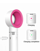 CHILL Bladeless Fan with Stand - WHITE & PINK (Only Ground Shipping)