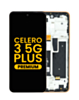LCD Assembly with Frame for Boost Mobile Celero 3 5G Plus (ORANGE) (Premium)