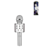 Light Up Karaoke Microphone Speaker - SILVER (Only Ground Shipping)