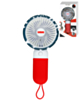 Bytech Handheld Fan w/ Re-Chargeable (BLUE) (Only Ground Shipping)