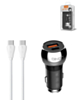 LDNIO C1 Dual USB A+C Car Charger with USB C-C Cable (3ft) (36W) (Only Ground Shipping)