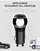 LDNIO C1 Dual USB A+C Car Charger with USB C-C Cable (3ft) (36W) (Only Ground Shipping)