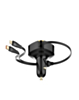 LDNIO C107 2in1 Car Charger with USB C-L Non-MFI Cable (30W) (Only Ground Shipping)