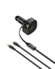 LDNIO C107 2in1 Car Charger with USB C-L Non-MFI Cable (30W) (Only Ground Shipping)