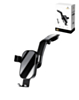 EVOGERA Metal Connecting Rod Gravity Linkage Auto Lock Car Mount Dashboard Holder (Only Ground Shipping)