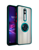 Coolpad Legacy Brisa Hard PC Rear / Soft TPU Colorful Border Case with I-ring Holder - GREEN (Only Ground Shipping)