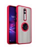 Coolpad Legacy Brisa Hard PC Rear / Soft TPU Colorful Border Case with I-ring Holder - RED (Only Ground Shipping)