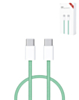 USB C-C Fast Charging Cable for iPhone / iPads / AirPods Series (3ft) (60W) - (GREEN) (Only Ground Shipping)