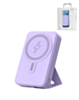 MagSafe Foldable Magnetic Power Bank (PURPLE) 15W Wireless / 20W PD Power Bank with USB-C (10000 mAh) (Only Ground Shipping)