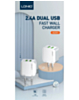 LDNIO A2201 Dual USB-A Wall Charger (5V/3.4A) with USB A-L Cable (3ft) (17W) (Only Ground Shipping)