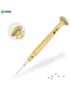 2UUL Brass Handle Heavy Weight Screwdriver Convex Cross 2.5