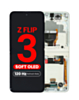 OLED Assembly with Frame for Galaxy Z Flip 3 F711 (CREAM) (US & International) (Aftermarket Pro OLED / 120HZ)