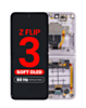 OLED Assembly with Frame for Galaxy Z Flip 3 F711 (LAVENDER) (US & International) (Aftermarket OLED / 60HZ)