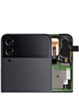 Outer OLED Assembly without Frame for Galaxy Z Flip 4 F721 (BLACK) (Service Pack)