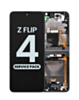 OLED Assembly with Frame for Galaxy Z Flip 4 F721 (GRAPHITE) (US and International) (Service Pack)
