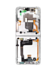 OLED Assembly with Frame for Galaxy Z Flip 4 F721 (SILVER WHITE) (US and International) (Service Pack)