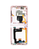 OLED Assembly with Frame for Galaxy Z Flip 4 F721 (PINK GOLD) (US & International) (Aftermarket OLED / 60HZ)