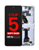 OLED Assembly with Frame for Galaxy Z Flip 5 F731 (LAVENDER) (US & International) (Aftermarket Pro OLED / 120HZ)