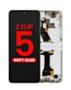 OLED Assembly with Frame for Galaxy Z Flip 5 F731 (CREAM) (US & International) (Aftermarket OLED)