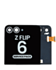 Outer OLED Assembly without Frame for Galaxy Z Flip 6 F741 (WHITE) (Service Pack)
