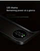 Magnetic Wireless Power Bank with LED Display (GRAY) (10000 mAh) (Only Ground Shipping)