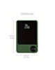 Magnetic Wireless Power Bank with LED Display (GREEN) (10000 mAh) (Only Ground Shipping)