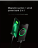 Magnetic Wireless Power Bank with LED Display (GREEN) (10000 mAh) (Only Ground Shipping)